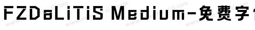 FZDaLiTiS Medium字体转换